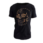 Afbeelding laden in Galerijviewer, MVL Gold line &quot;Flower skull&quot; T-shirt