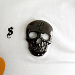 Load image into Gallery viewer, MVL Skull Linie – Money Talks T-Shirt – weiß