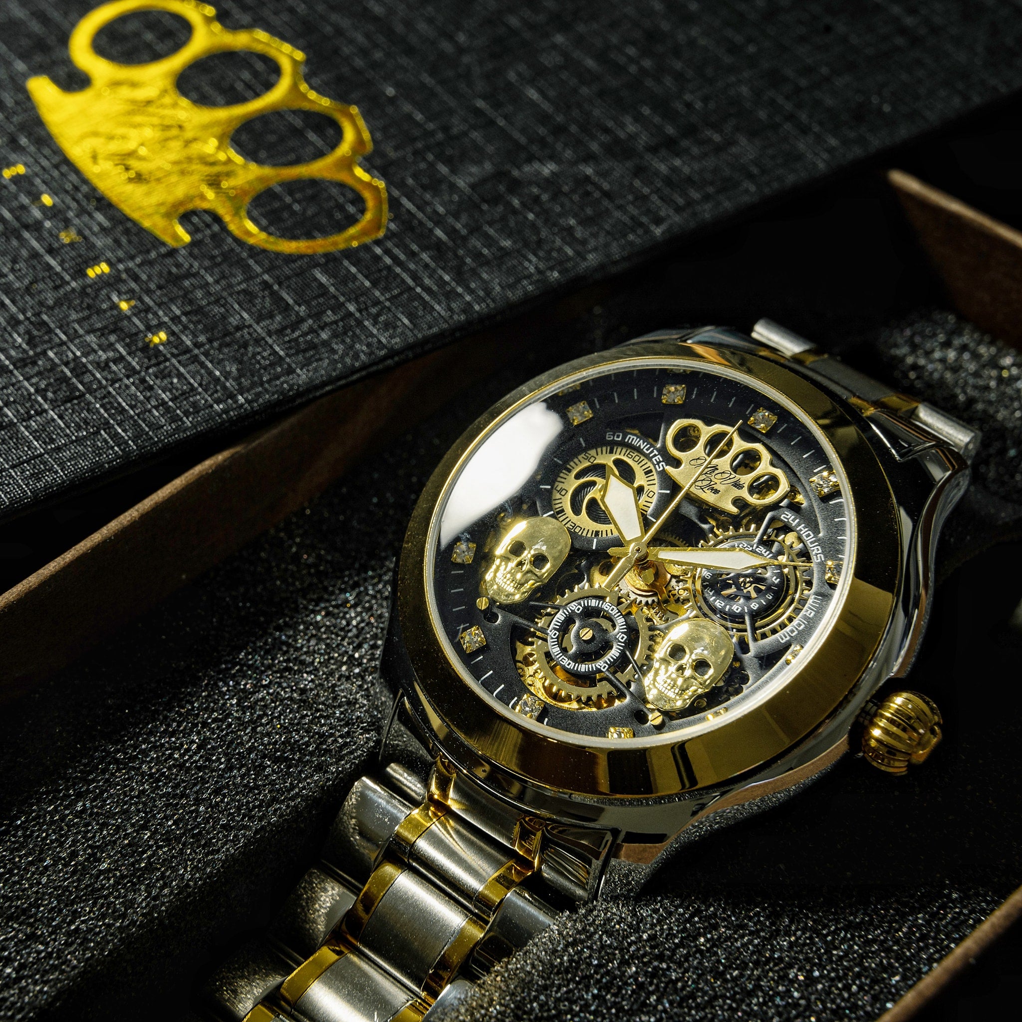 In arrivo.... Orologio da polso automatico MVL "Double skull" con movimento giapponese