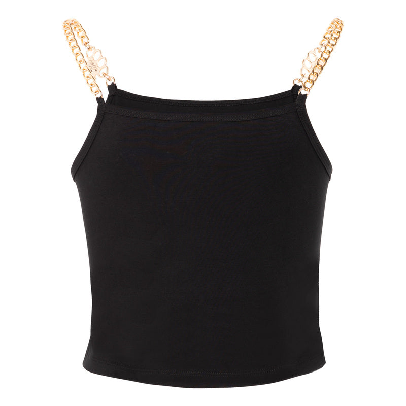 MVL "ribatats" top de cadena para mujer - negro