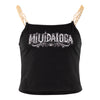 MVL "ribatats" top de cadena para mujer - negro