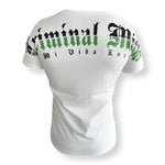 Cargar imagen en el visor de la galería, MVL Skull Line Criminal Mind T-Shirt – weiß