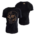 Load image into Gallery viewer, MVL Gold Kollektion &quot;Flower Skull“ T-Shirt