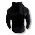 Laden Sie das Bild in den Galerie-Viewer, MVL &quot;Geometric&quot; QF hoodie - black