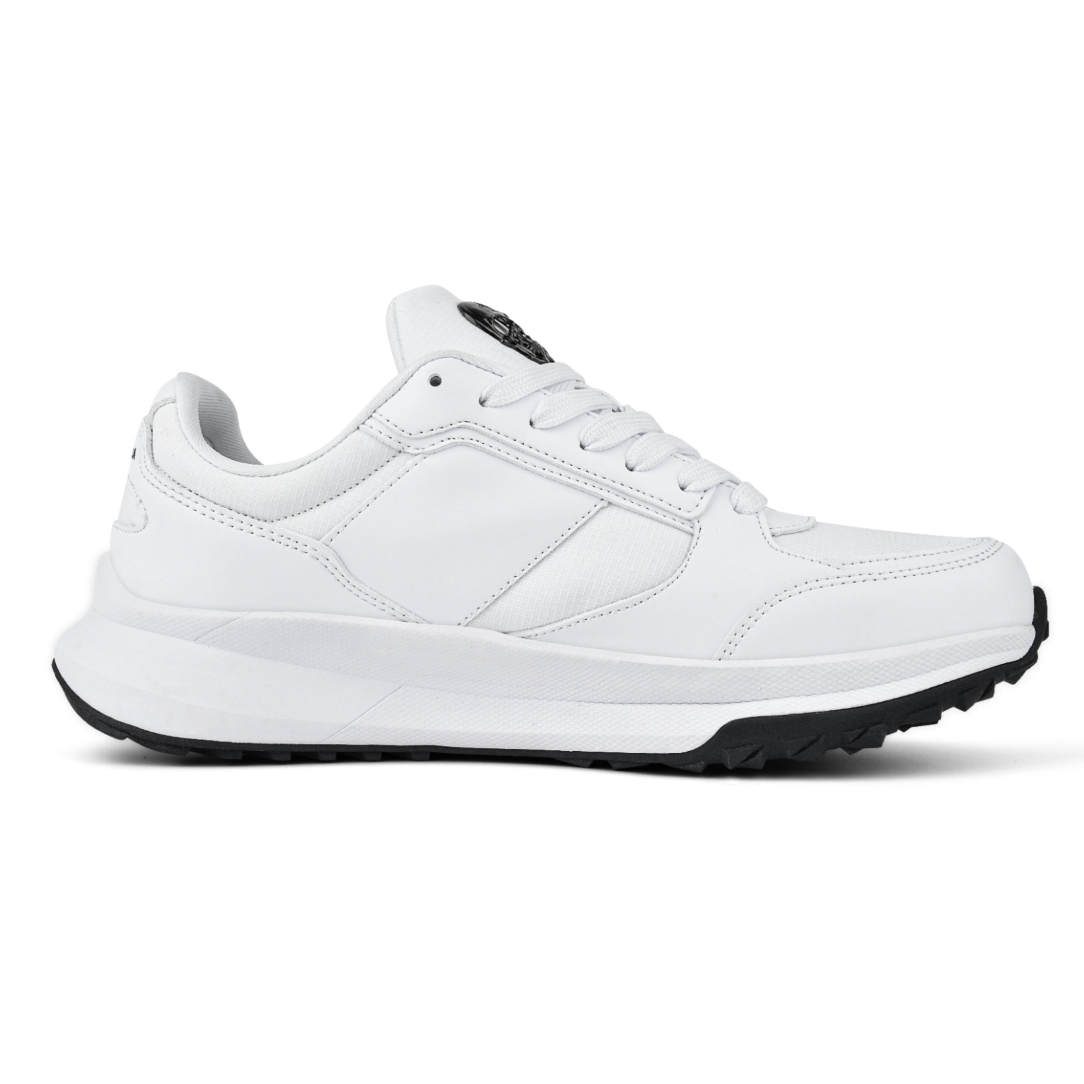 MVL Brass sneakers bianco/nero a forma di teschio