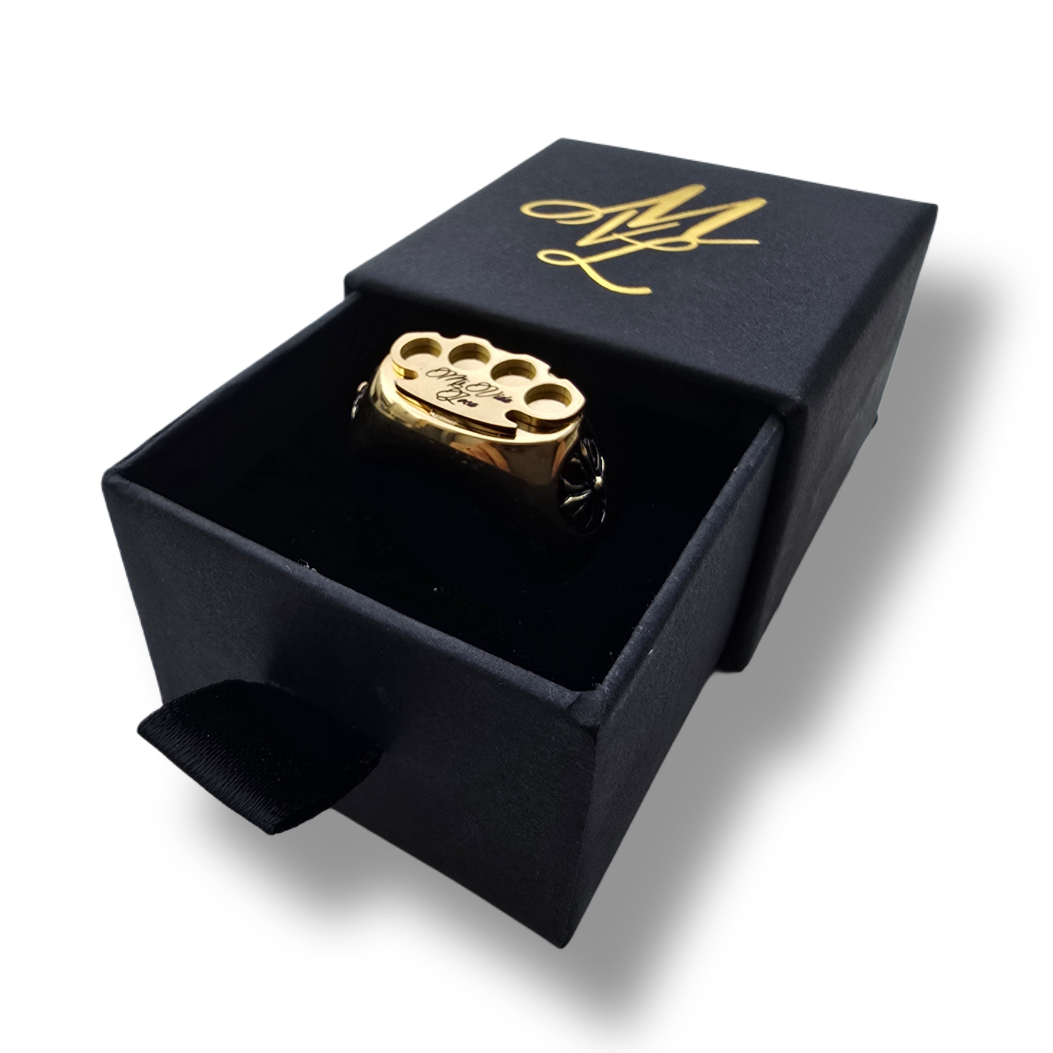 Anillo MVL Logo oro/oro