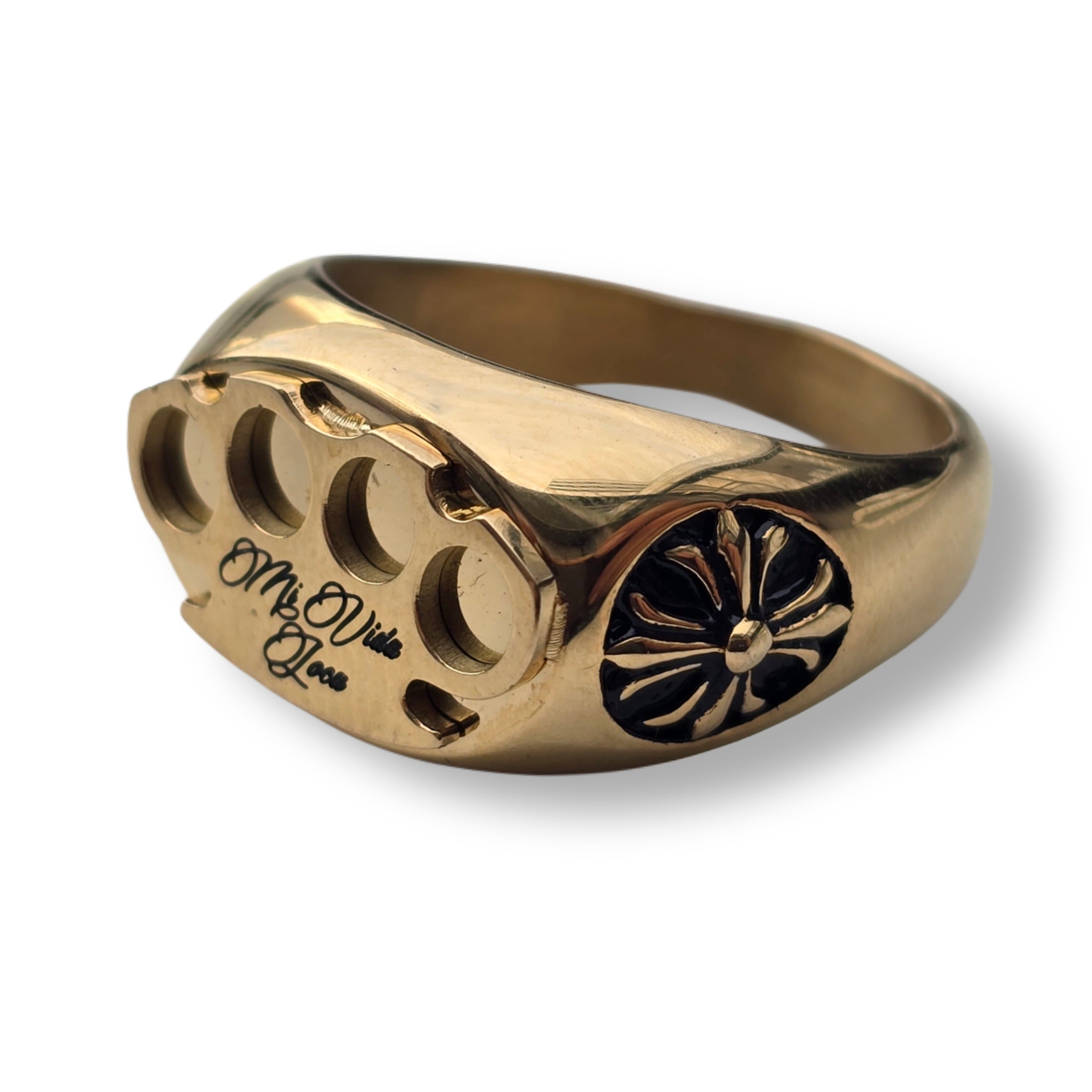 Anello MVL Logo oro/oro