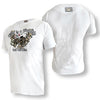 T-shirt MVL Life is a gamble ricamata - bianca