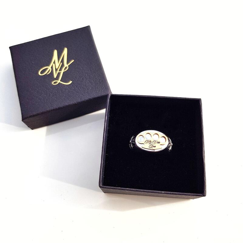 Anello con logo MVL - argento