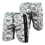 Load image into Gallery viewer, MVL &quot;Skull madness&quot; Swimming shorts -white
