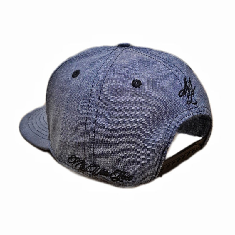 Czapka typu snapback MVL "Blue denim"