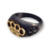 Bague avec logo MVL - noir